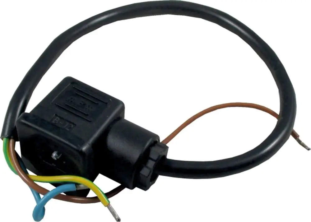 Kabel mit mehreren Drähten, einschließlich braunem, grünem, blauem und einem offenen Ende. Verwendet in Geräten wie dem Gasdruckwächter von Wolf.